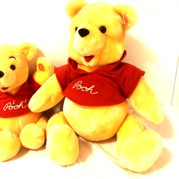 Winnie The Pooh Plush Animals Disneyland Stuffed Disney LOT OF 2 Small & Large - Picture 2 of 16
